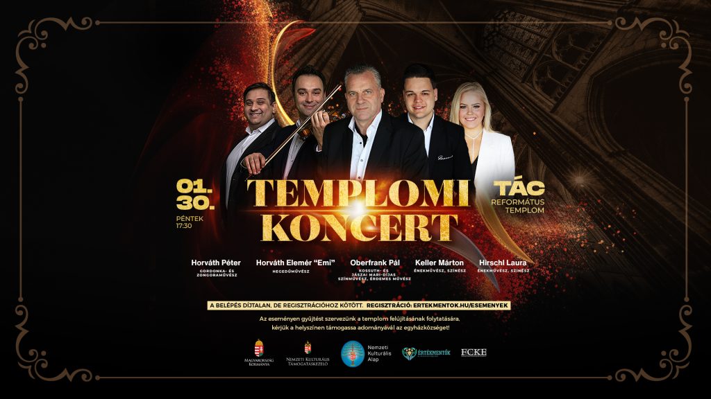 Templomi koncert – Tác